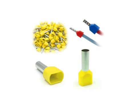 Trytyt Końcówka tulejkowa izolowana podwójna DUID-2x6,0-14ZO żółty 100szt