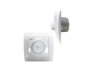 Ściemniacz Obrotowy LED Regulator 600W Podtynkowy Biały 10A IP20 WESA