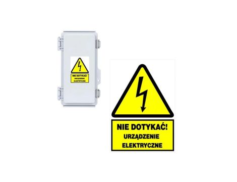 Trytyt Tablica samoprzylepna 105x148 NIE DOTYKAĆ URZĄDZENIE ELEKTRYCZNE NO2-NDUE