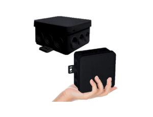 VIPLAST Puszka V7 Bryzgoszczelna Czarna IP54