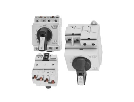 Rozłącznik Izolacyjny Obrotowy PV DC 4P 1200V 32A ON / OFF VCX