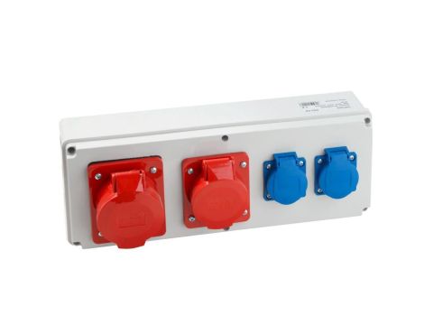 VIPLAST Rozdzielnica Gniazdo Horizon 32/5 + 16/5 + 2x250V