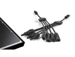 Konektor Złącze Solarne na Kablu Czwórnik Solarny MC4 1000V Fotowoltaiczny