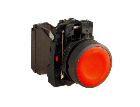 Wyłącznik Pulpitowy Przycisk Pojedynczy Czerwony IP54 1NO+1NC VCX