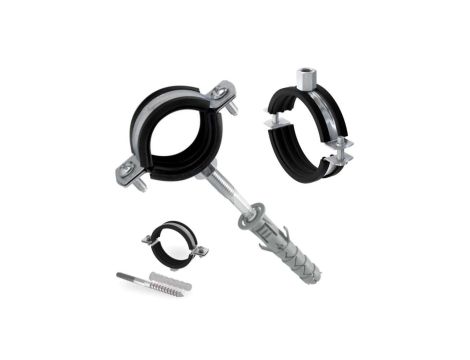 Trytyt Obejma stalowa z uszczelką gumową, z wkrętem OSZG-112