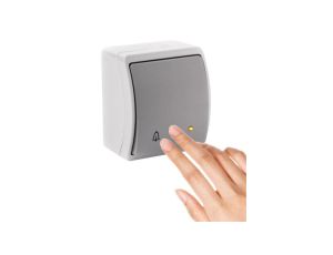 VIPLAST KOALA Przycisk Dzwonkowy Podświetlany Hermetyczny Popiel-Grafit