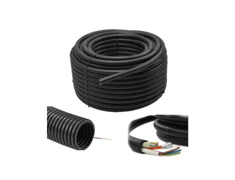 Rura karbowana Peszel z pilotem na przewody 16mm Wytrzymały 750N UV 25m