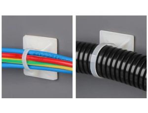 Trytyt Uchwyt mocujący samoprzylepny HW-4AC biały 100szt