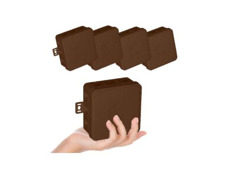 VIPLAST Puszka V7 Bryzgoszczelna Brązowa IP54 5 sztuk