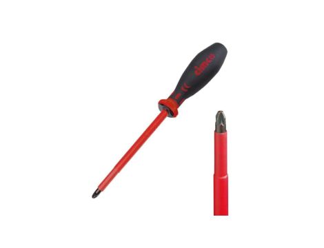 Wkrętak izolowany krzyż 80mm napięcie probiercze 1000V PZ 1