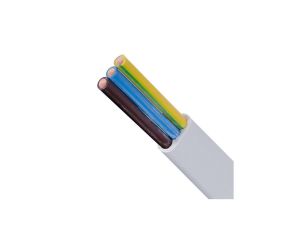 Kabel instalacyjny płaski EL-Instal HP+ HDHp 3x2,5mm2 biały 450/750V bezhalogenowy B2ca drut Eltrim /100m/