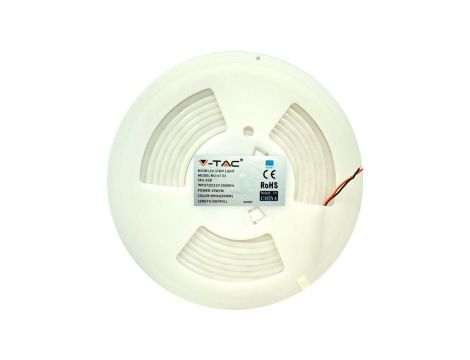 Taśma 120x LED NEON FLEX 10W/mb 12V op=5m barwa CW biała zimna V-TAC VT-55