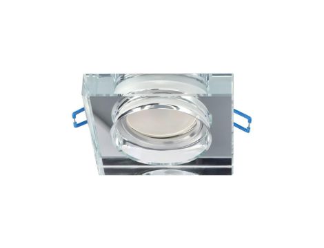 Punktowa oprawa sufitowa wpuszczana CRYSTAL Grande Silver IP20 kwadratowa szkło srebrna EDO777132 EDO