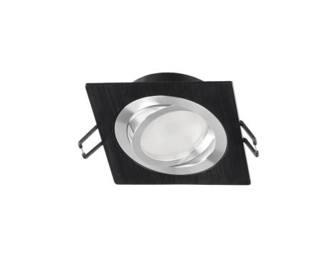 Punktowa oprawa sufitowa wpuszczana LED CERI 1 SQ Black IP20 kwadratowa czarny szlif EDO777138 EDO
