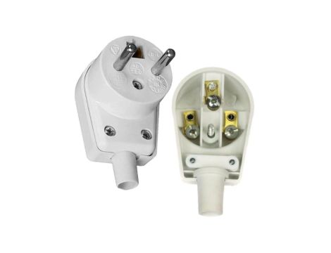 VIPLAST Wtyczka Kątowa Biała