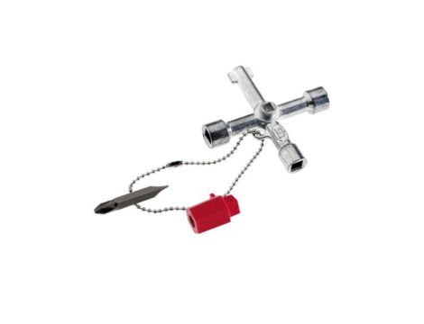 Uniwersalny klucz do szaf sterowniczych wykonany z metalu