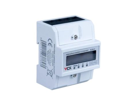 Licznik Energii Elektrycznej Wskaźnik 3-Fazowy Trójfazowy 230V 5(100)A VCX