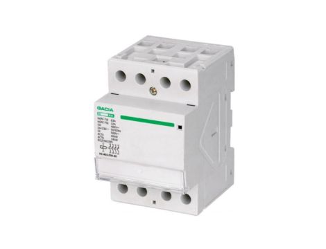 Stycznik modułowy Instalacyjna 63A Cewka 230V 4NO 4 Biegunowy Gacia