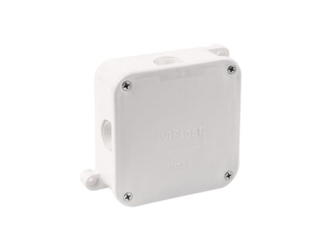 VIPLAST Puszka Natynkowa Hermetyczna Elektryczna 88x88x40 mm Biała 1szt