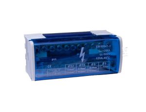 Modułowy Blok Rozdzielczy Mostek Szyna 20kA 500V 11 Otworów VCX