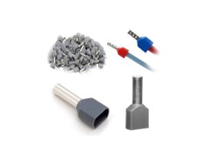 Trytyt Końcówka tulejkowa izolowana podwójna DUID-2x4,0-12SZ szary 100szt