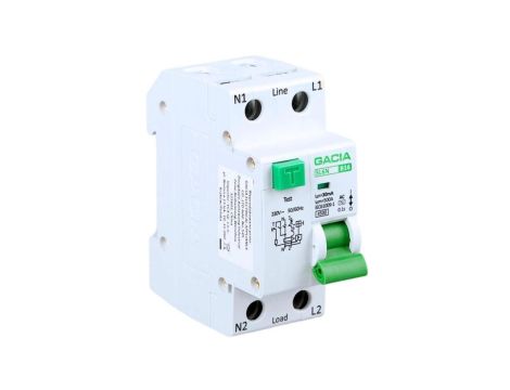 Wyłącznik Różnicówka z Członem Nadprądowym C 16A 30mA 1P+N Typ AC Gacia