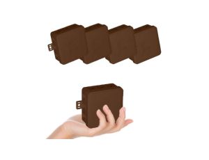 VIPLAST Puszka V5 Bryzgoszczelna Brązowa IP54 5szt