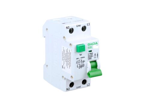 Wyłącznik Różnicówka z Członem Nadprądowym B 10A 30mA 1P+N TYP AC Gacia