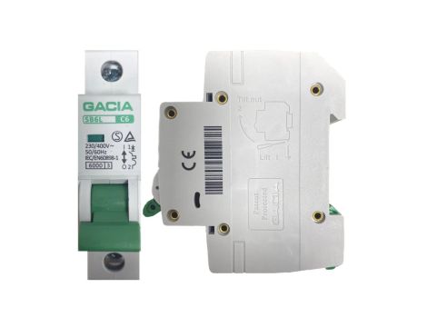 Bezpiecznik Wyłącznik Nadmiarowo Prądowy Nadprądowy 1P 6kA B 10A Eska