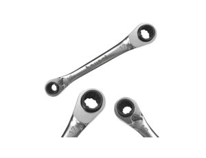 Klucz Płasko - Oczkowy z Grzechotką 4w1 Chromowany 10x13mm 17x19mm HAUPA