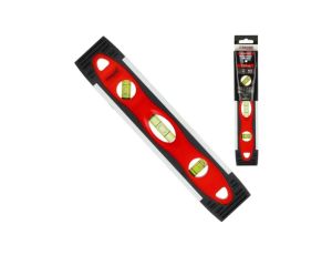 Poziomica aluminiowa mała 22,5 3 libelle z magnesem torpedo Schmith