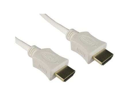 Zespół cyfrowych kabli wideo i monitorowych 2m Wtyk HDMI to Wtyk HDMI Biały