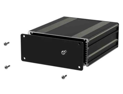 Obudowa urządzeń elektronicznych, Aluminium, Czarny, 80 x 108.5 x 45mm, RS PRO