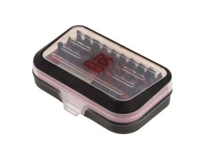 Zestaw końcówek, materiał Stal nierdzewna (kołnierz), Philips:PH1, PH2, PH3, Pozidriv:PZ1, PZ2, PZ3, płaski:4 mm, 5,5