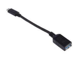 Przejściówka USB, dł. 150mm, kolor: Czarny
