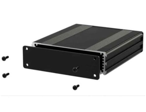 Obudowa urządzeń elektronicznych, Aluminium, Czarny, 160 x 108.5 x 30mm, RS PRO