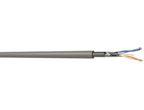 Kabel Ekranowany 2 x 2 0,22 mm 300 V Niska emisja dymu, bez halogenu (LSZH) 7.90mm 100m RS PRO