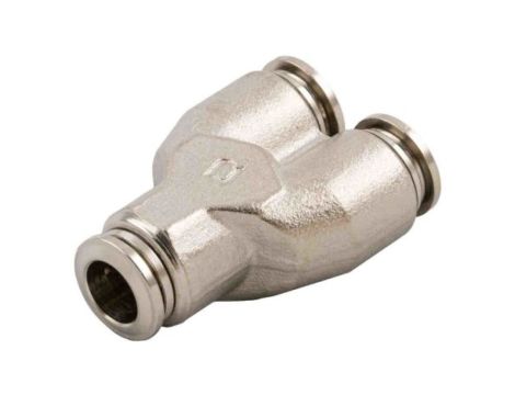 Pneumatic Y Tube-to-Tube Adapter, 20bar