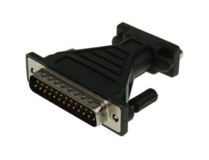 Przejściówka D-sub, 9-pinowe (szeregowe) żeńskie na D-sub, 25-pinowe męskie, RS PRO