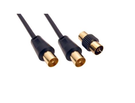Zespół kabli koncentrycznych, RF Męskie Męskie 3m, RS PRO