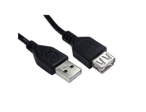 Kabel USB, dł. 0.5m, kolor: Czarny