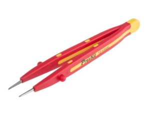 Pęseta, dł. 160, antymagnetyczna, Nie, materiał: Stal nierdzewna, RS PRO