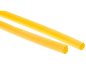 Osłona termokurczliwa z klejem żółta 3:1, średnica 6.4mm, dł. 1.2m, RS PRO