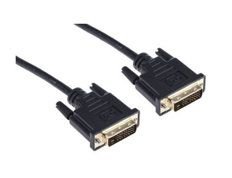 Zespół cyfrowych kabli wideo i monitorowych 2m Męskie DisplayPort to Męskie DVI-D Czarny