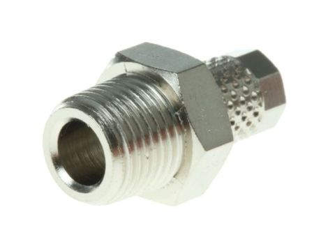 Adapter gwintowany prosty gwint – rura, 15 barów