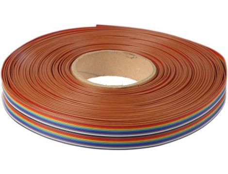 Kabel taśmowy Nieekranowany, AWG: 26, 20-żyłowy, raster: 1.27mm, 25m, -20→ +105 C