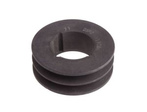 Krążek, śr. całkowita: 75mm, śr. otworu: 42mm, l. rowków: 2, Żeliwo, stal