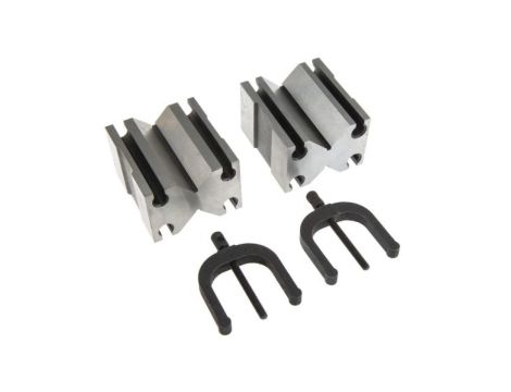 Chrome steel V block i clamp,1 1/2in