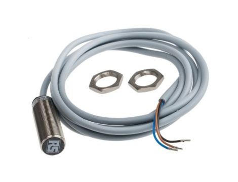 Czujnik indukcyjny PNP 5 mm cylindryczny M18 x 1 200 mA 10 → 30 V dc IP68 2.5kHz