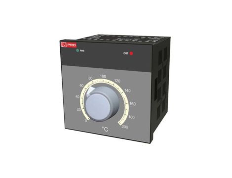 Regulator temperatury wł./wył. 2-wyjściowy, Uz 230 V AC, 72mm